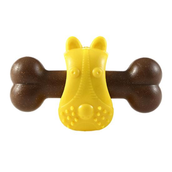 Dog Chew Stick Bone Shape Rubber Interactive Dog Chew Toy Treat Dispenser Toy for Small Medium Dogs Teeth Cleaning Training