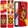Coque de téléphone noire avec drapeau espagnol pour Xiaomi Redmi 11 Prime, 11A, 12C, 13C, A1, A2 Plus, 12, 4G, 10, 5G, 8A, 9A, 10A, 9C, 10C, 9i, 12R, Note 9T