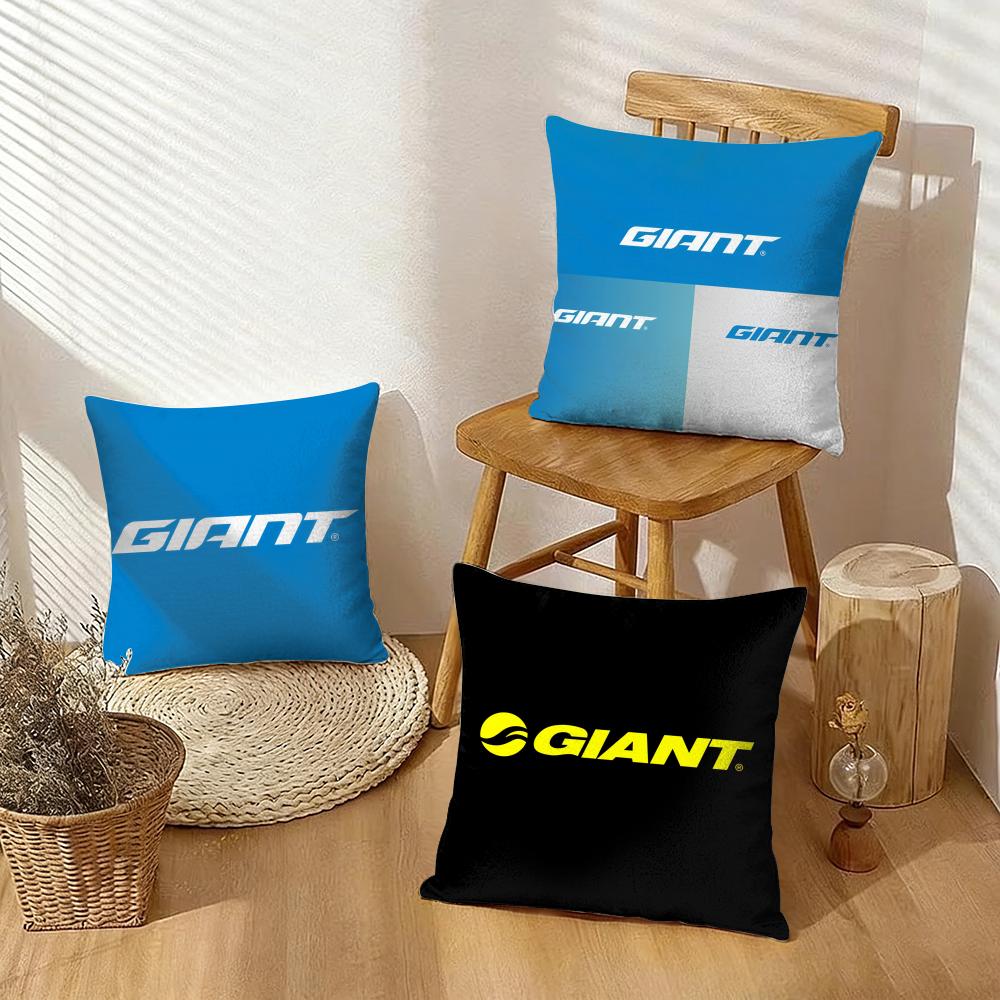 G-Giant Bicycle Cushion Cover Silky Short Plush With Invisible Zipper Dustproof Sofa Pillow Cover For Home Decor