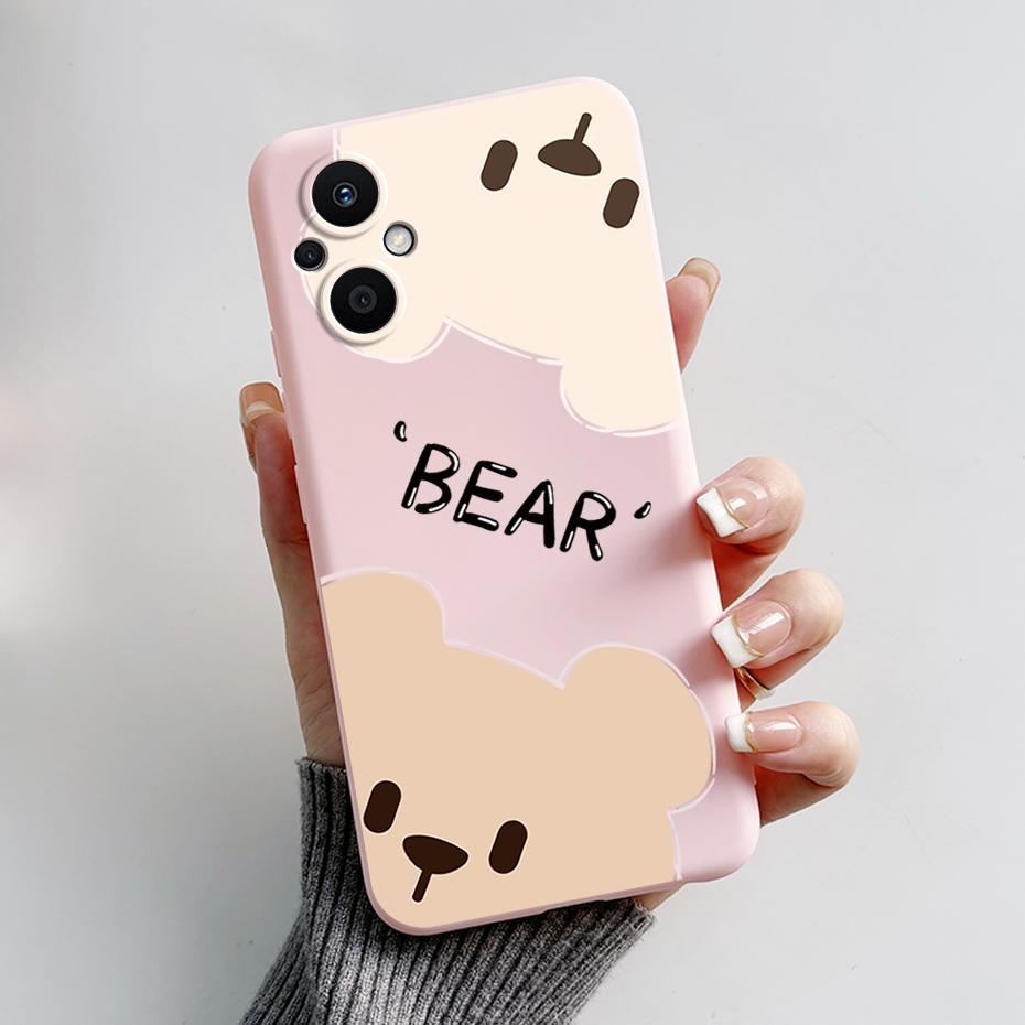 For Oppo Reno7 Z 5G Case Reno 7 8 Lite Bear Cartoon Frog Soft Silicone Phone Case For Oppo Reno 7Z 8Z Reno7Z 5G Back Cover Capa