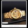 Men Automatic Mechanical Watch Luxury Watches Waterproof Skeleton Business Stainless Steel Gift Watch