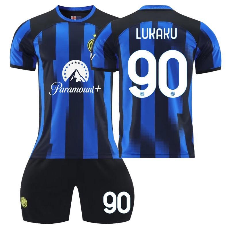 2324 Inter Milan Home Children's Student Adult Suit Jerseys Team Uniforms Group Purchase Men's Women's Football Fan Version