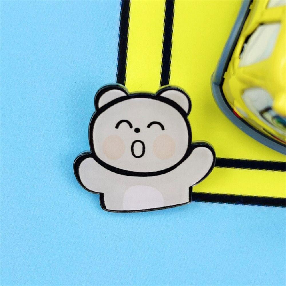Acrylic Dog Pin Badge Bear Bear Bunny Lapel Pins Cartoons Bunny Brooches Men