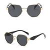 Gradient Color Polygonal Sunglasses UV400 Anti-UV Glasses Retro Women Sunglasses  Business