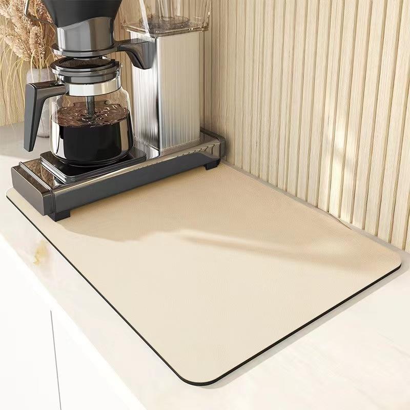 Nordic Saugfähigen Kaffee Matten Einfarbig Geschirr Matte Küche Teller Trocknen Pad Flasche Geschirr Tischset Boden Teppich Schnell Trocknend