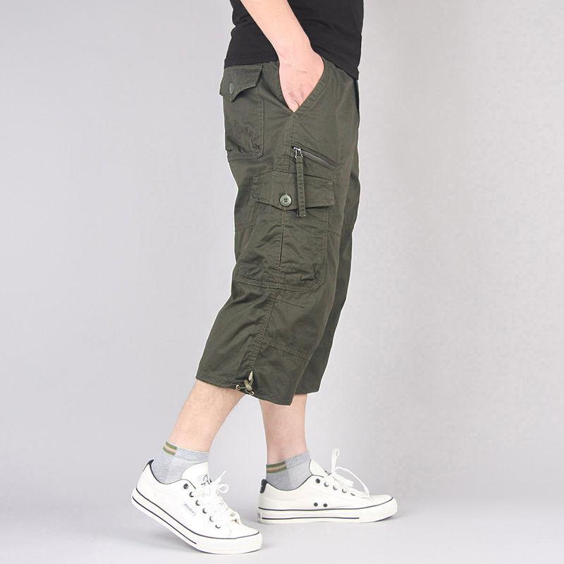 Pantaloncini cargo da uomo Pantaloncini multitasche casual estivi Masculino Pantaloni corti militari solidi da uomo