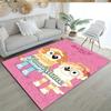 Bluey 135 Customize Text Floor Mat Perfect for Living Rooms Decorate Room Kitchen Foyer Anti-slip Rug Anime Office Decor Birthday/Christmas Gift