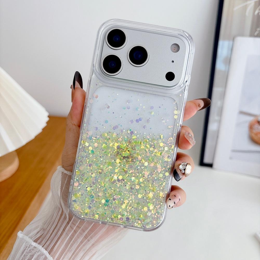 Clear Sequins Quicksand Glitter Bling Phone Case For iPhone 17 Air 16 15 14 13 12 11 Plus Pro Max Fashion Girl Wind Cover