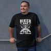 Biker Dad Like A Normal Only Cooler T Shirt Funny Motorcycle Rider Fathers Day Motorbike for Vintage Washed Breathable