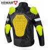 VEMAR Motorcycle Riding Suit Summer Men's Mesh Breathable Jacket Night Reflective Anti-drop Stand-up Collar Locomotive Suit