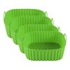 Silicone Air Fryer Basket Non-Stick BPA-Free Baking Pan with Handles Dishwasher Oven Safe Even Heat Distribution Air Fryer Accessory