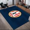 PSV Eindhoven Flannel Pattern Square Carpet,Area Rug,Carpet Rug for Living Room Bedroom Sofa Playroom Decor,Non-slip Floor Mat