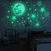 Glowing Wall Stickers, 437 Pieces with Glowing Stars, Fun and Decorative for Kids' Rooms
