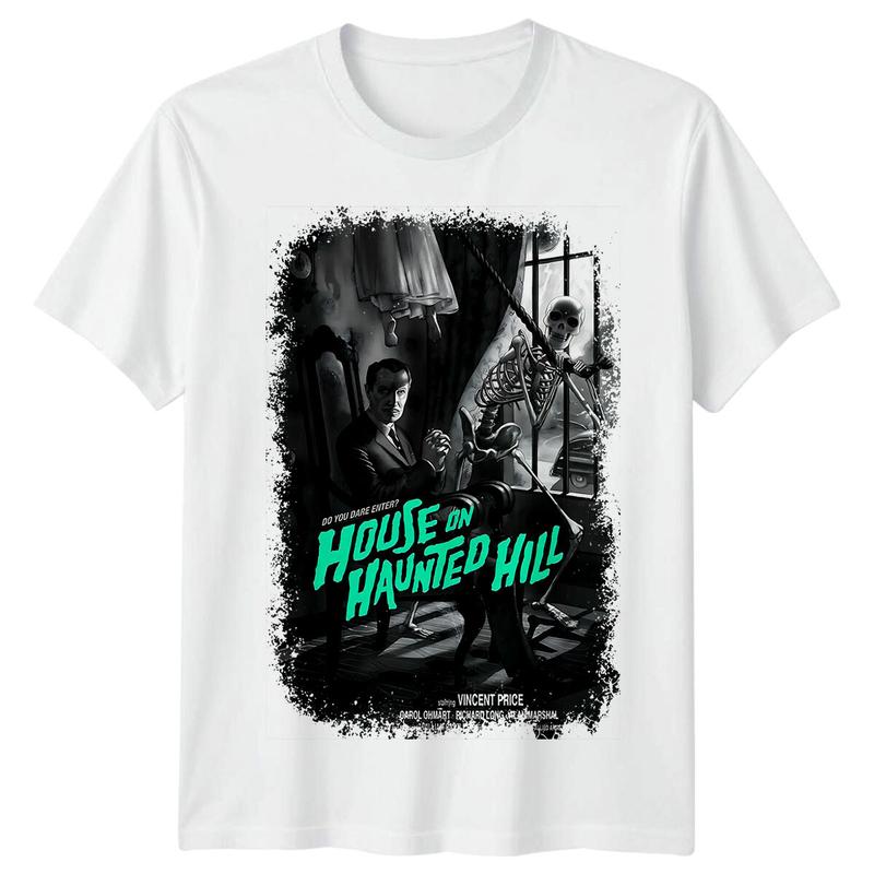 House On Haunted Hill (1959) Movie Poster Inspired Unisex T-Shirt Retro Tee