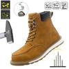 Suède Leer Stalen Neus Werkschoenen Bouw Veiligheidsschoenen Heren Anti-verplettering Steekbestendig Veiligheid Para Hombre Schoenen Botas