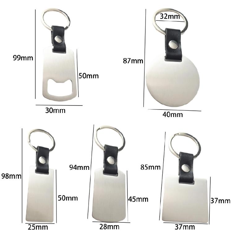 Compact Rectangle Keychain With Unseamed Cap Opener Functionality Elegant Key Holder For Essential Storage