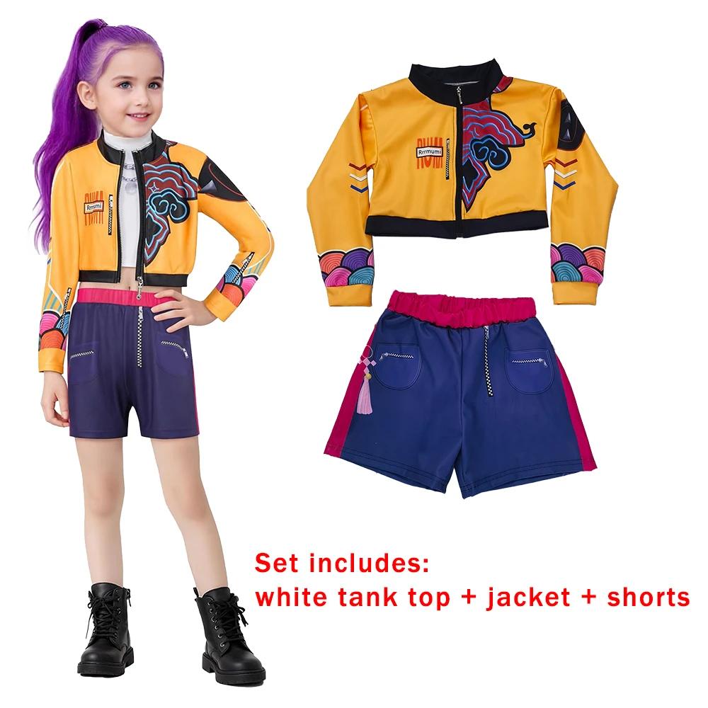 KPOP Zoey Cosplay Girl Group Rumi Children Costume Mira Outfit Stage Performance Clothes Halloween Anime Film Dress Up