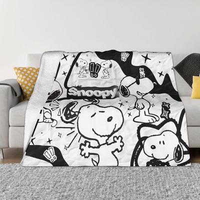 Snoopys Accessories Blanket Warm Cozy Fluffy  Throw Blankets for Couch 50x60 Inches Multi-size Bedspread