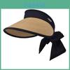 Summer Outdoor Sun Hat With Wide Brim And Breathable Straw Material For Women
