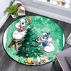 Diddl the Jumping Mouse3,Round Area Rug,Carpet Rug for Living Room Bedroom Sofa Playroom Decor,Non-slip Floor Mat
