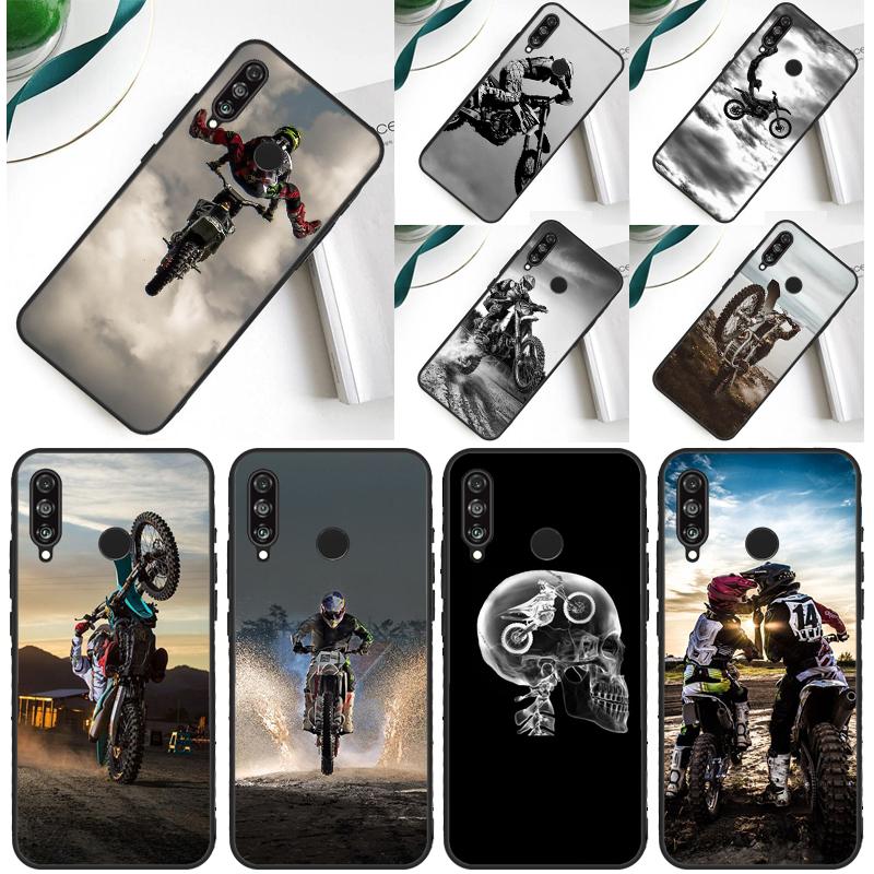 Moto Cross Motorcycle Sports For Huawei Nova 7i 8i 11i 12i 12s 9 10 SE Y91 Y90 Y60 Y70 Y72 Y61 P30 P40 Lite P60 Pro Case