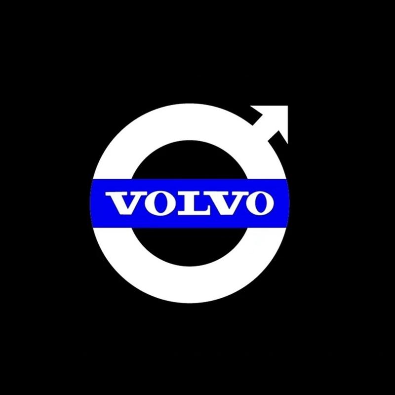 2Pcs LED R Design Logo Emblem Car Door Welcome Lights Laser Projector Lamp For Volvo XC40 XC90 XC60 S90 S60 S80 S80L V40 V90 V60 Aoz123