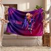 Lamine Yamal Personalized Fleece Blanket With Football Logo, Custom Name Text Soft Warm Home Throw Blanket