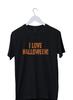 Men's and Women's T-shirts I Love Halloween Graphic