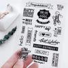 Sello de Silicona Borde de Carta Esquina Scrapbooking Tarjeta Diario Sellos Álbum Manualidades con Papel Rodillo de Goma Sello Transparente de Silicona