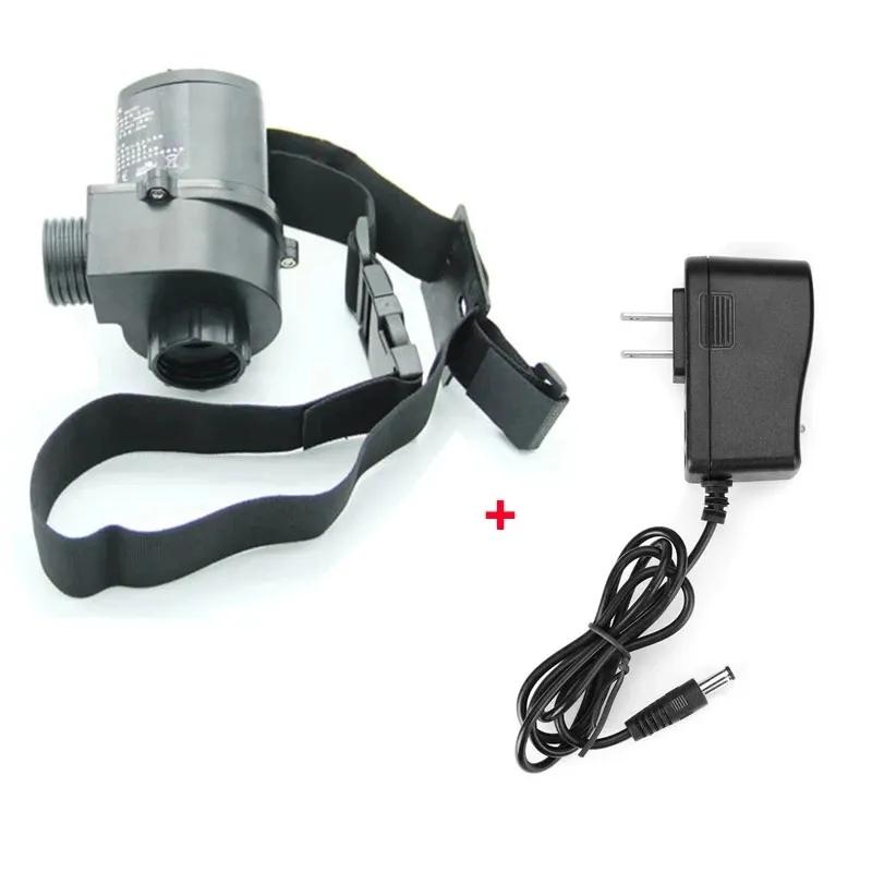 Wiederaufladbare elektrische Luftzufuhr-Vollgesichts-Atemschutzmaske mit langem Schlauch und Staub-/Gasfiltern