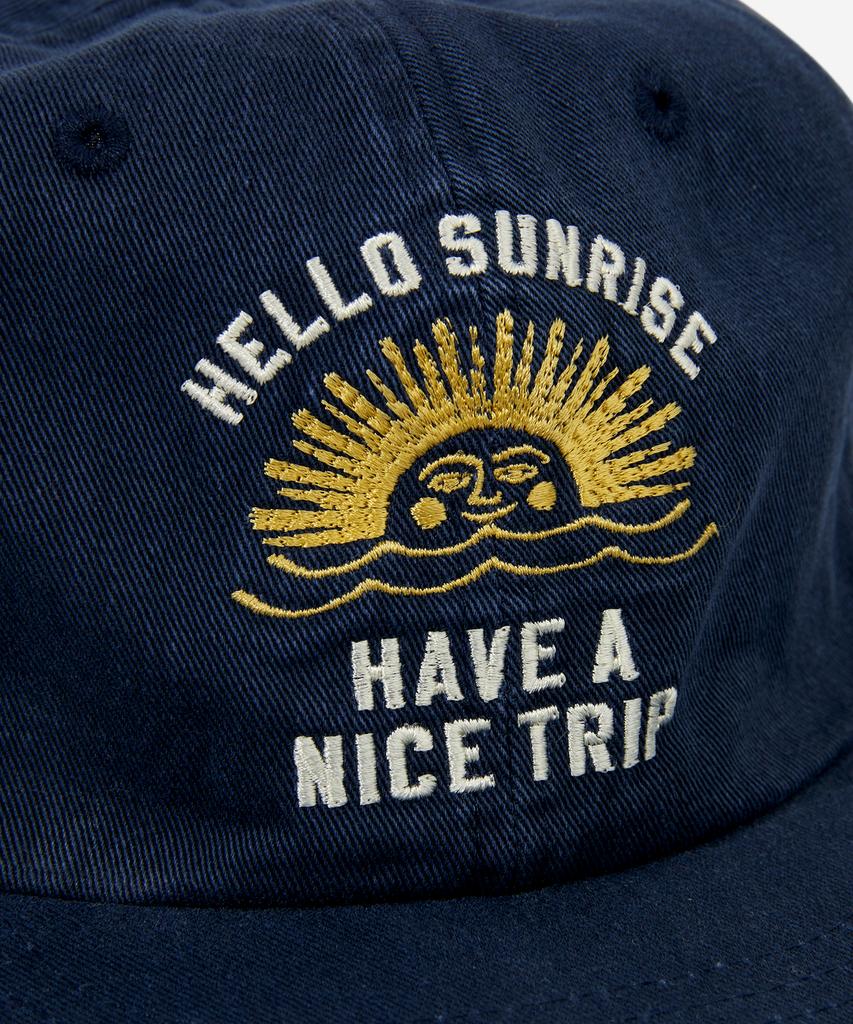 HELLO SUNRISE Vtg Arch Logo Relaxed Fit 6P Cap_Dark Navy
