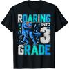 Roaring Into 3rd Grade Dinosaur T Rex Back To School Boys T-Shirt