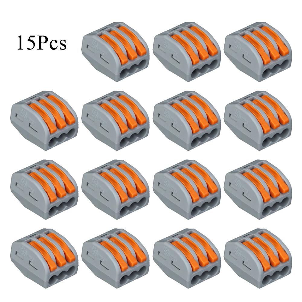 15pcs Flame Retardant Cable Connector Wire Universal Connectors Quick Terminals
