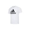 adidas Essentials Single Jersey Big Logo Tee White Men Streetwear IC9349