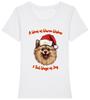 Womens POMERANIAN Christmas T-Shirt Mens Womens Tees Top Santa Hat Dog Woof Wishes Stocking Filler