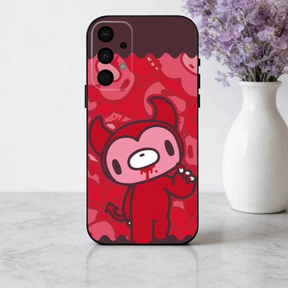 Cartoon E-Edgy G-Gloomy B-Bear-R  Phone Case For Samsung Galaxy A73,A72,A71,A70,A53,A52,A51,Others Soft Black Cover