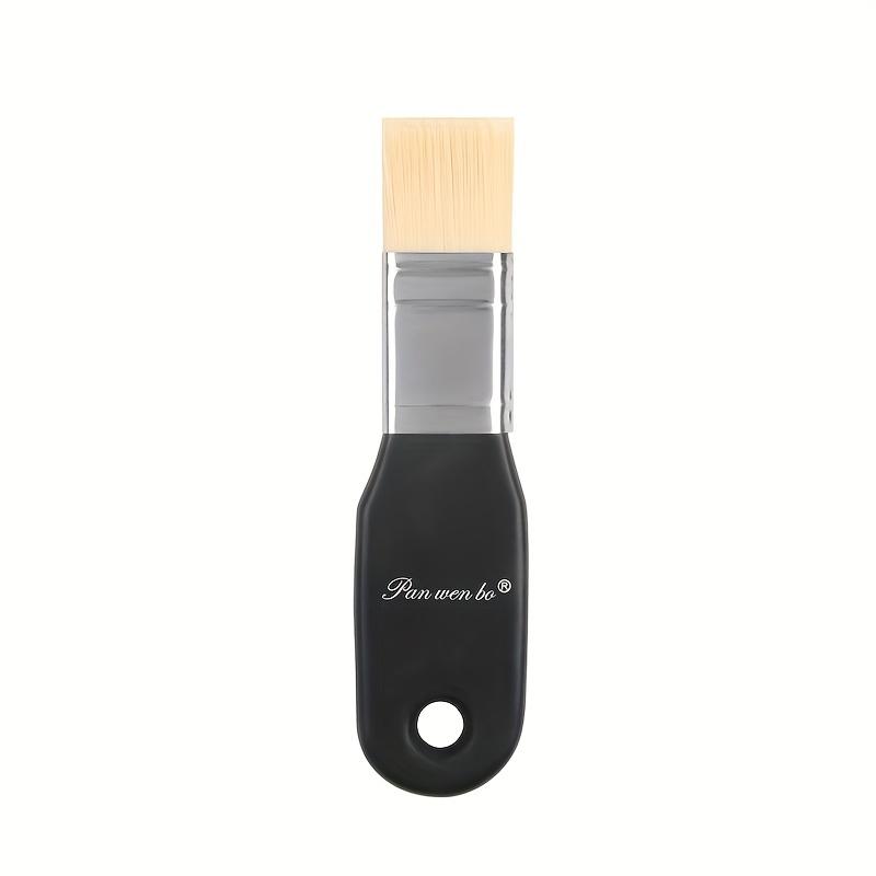 1 buc Pensulă cu peri duri din nailon, Stilou pentru pictură, Artă, Guașă, Acuarelă, Zonă mare, Vopsea în ulei, Acrilic, Pensulă de perete, Perie de curățare pentru grătar