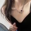 Circle Hollow Necklace Female Niche Design High Sense Collarbone Chain Sweet Cool Babes Simple Neck Chain Tide
