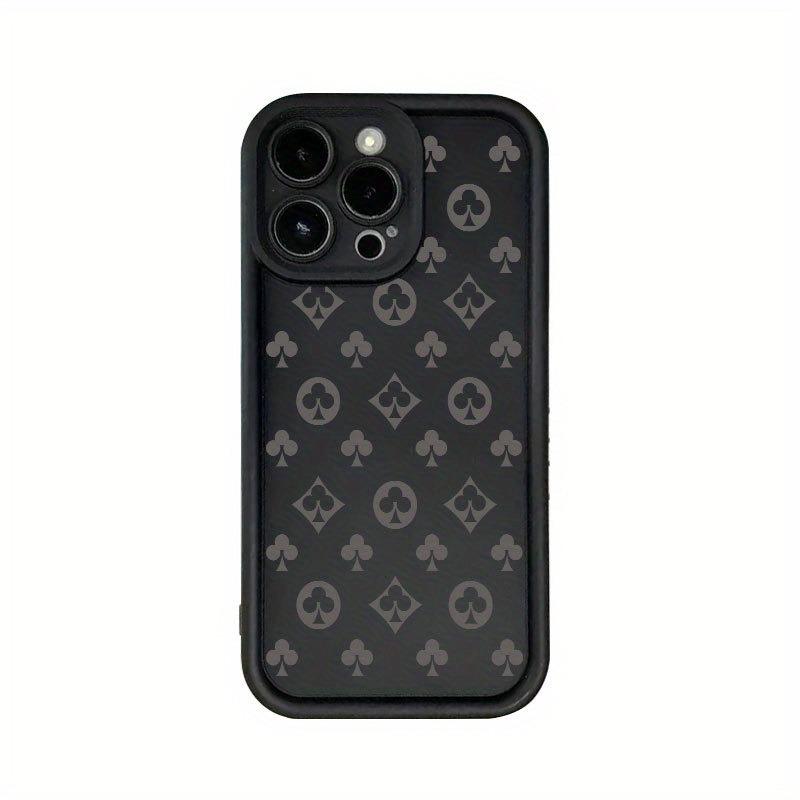 Creative Black and Gray Pattern High-Tube Anti-Drop Phone Case, Suitable for iPhone 17, 16, 15, Plus, Pro, Max Series Phones—Can Be Used as a Gift