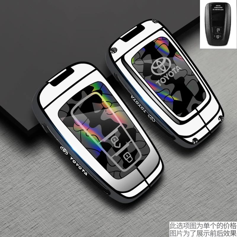 Car Remote Key Case Cover Shell For Toyota Corolla Prius Camry CHR C-HR RAV4 Altis Land Cruiser Prado Protector Keyless
