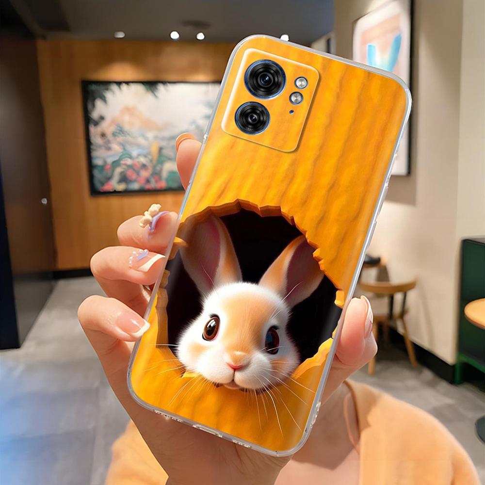För Moto Edge 40 XT2303-2 Fodral Panda Fjäril Mjukt Klart Smalt Silikon Telefonfodral för Motorola Moto Edge40 Edge 40 pro