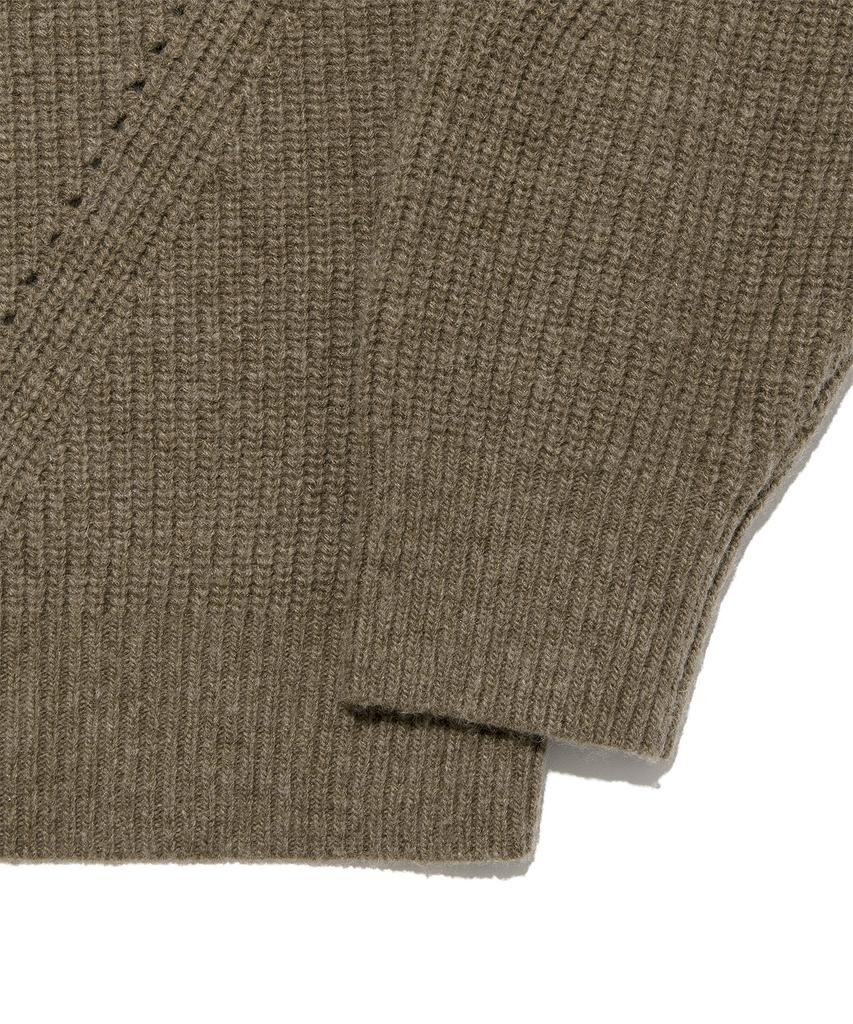 LEE Half Zip-Up Knit Brown