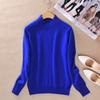 Luxuriously Soft Women's Slim Cozy Knitted Half-turtleneck Cashmere Wool Sweater