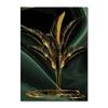Gold Leaves  Wall Art Canvas Prints Modern Art Posters and Prints Abstract Black Canvas Painting Wall Pictures Fofr Living Room