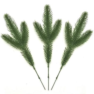 Simulation Pine Needles, Three-Pronged Three-Dimensional Pine Needles, Bonsai Ornament, Wreath Accessories, Double-Sided Pine Branches