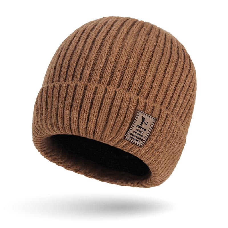 Outono Inverno Chapéu de Malha Masculino Chapéu À Prova de Frio Chapéu de Lã Juvenil Esportes ao Ar Livre Chapéu Pulôver Feminino Boné de Manga