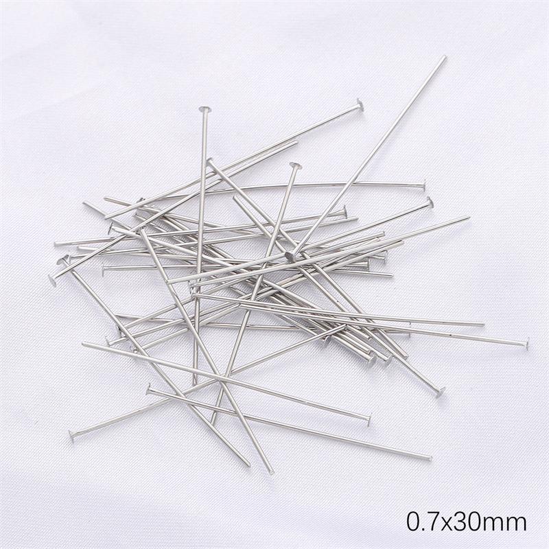 50Pcs Copper T-shaped Needle 9-shaped Ball-shaped Needle For DIY Necklace Bracelet Earrings Jewelry Making Craft Accessories
