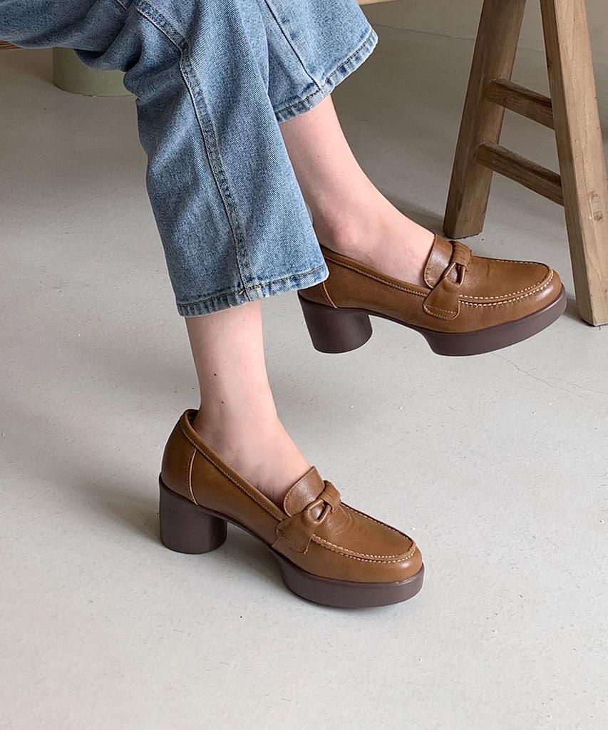 Gisse Genuine Leather Mond Platform Shoes Gis-43280 (B Type)