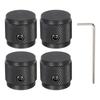 Uxcell Potentiometerknopf, Aluminium-Gitarren-Bedienknopf mit 1 Schaft zum Lösen für Gitarre, Bass, Audio-Leistungsverstärker, Lautstärkeregelung, 17 mm Durchmesser
