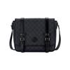 Vintage Logo Leather Messenger Bag Men Bags Black Gray 658542-KGDHN-1000